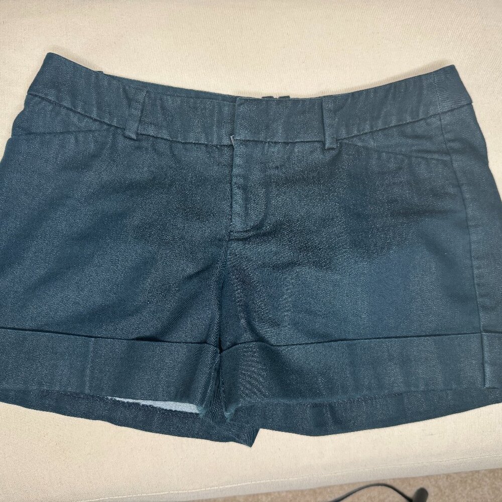 Mossimo Supply Co. Dark Navy Cuffed Women's Shorts